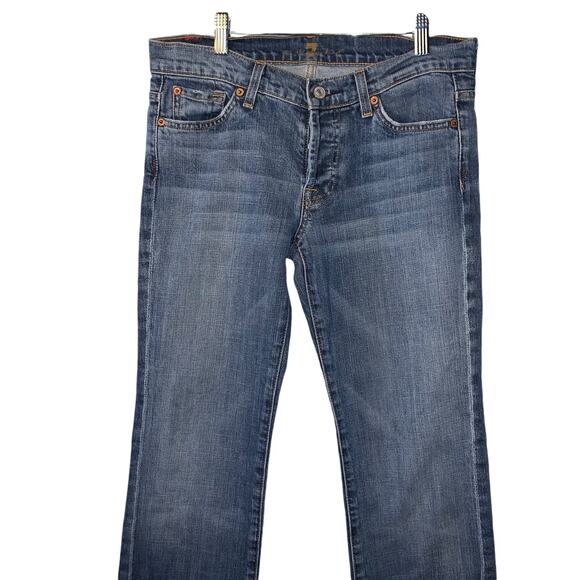 7 for All Mankind Boycut Jean sz 28 - Picture 8 of 11